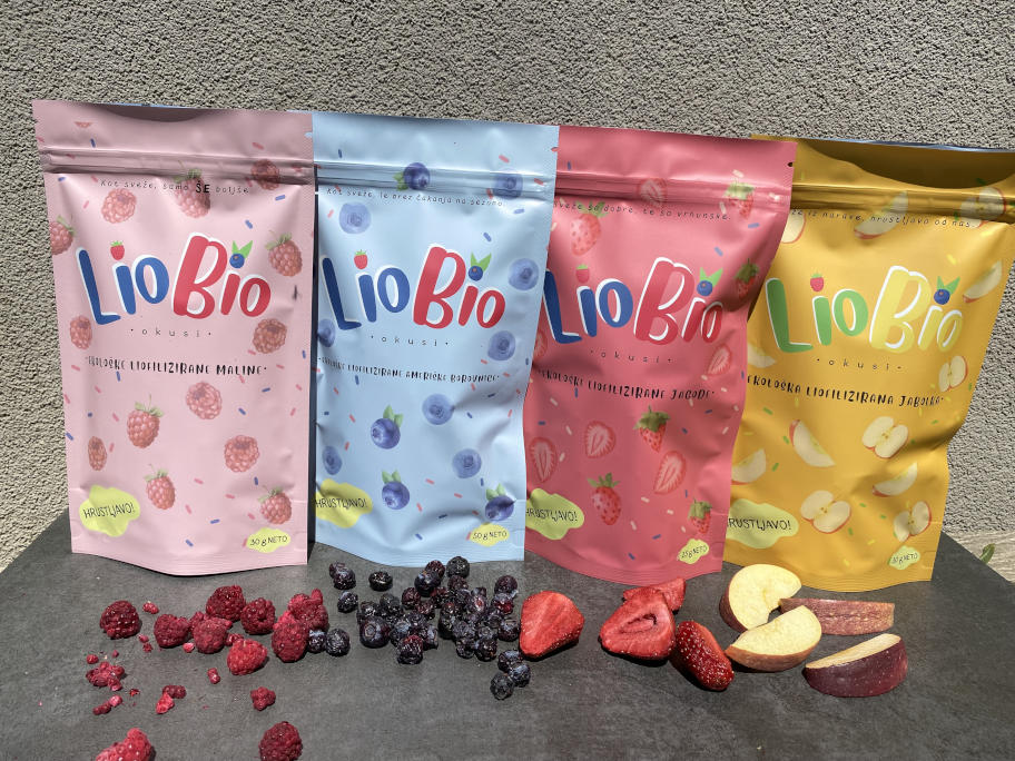 Ekološka kmetija Kurnik Liobio Okusi liofilizirano sadje