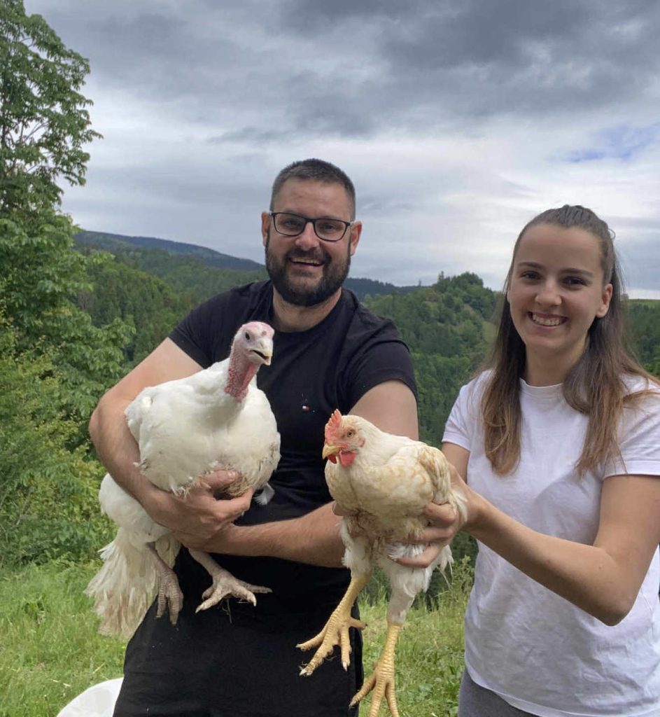 Primož in Eva s purani